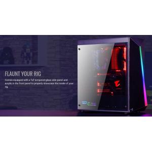 AEROCOOL PC case mid tower SHARD-G, 194x444x423.5mm, 4x RGB fan, μαύρο | PC & Αναβάθμιση | elabstore.gr