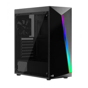 AEROCOOL PC case mid tower SHARD-G, 194x444x423.5mm, 4x RGB fan, μαύρο | PC & Αναβάθμιση | elabstore.gr