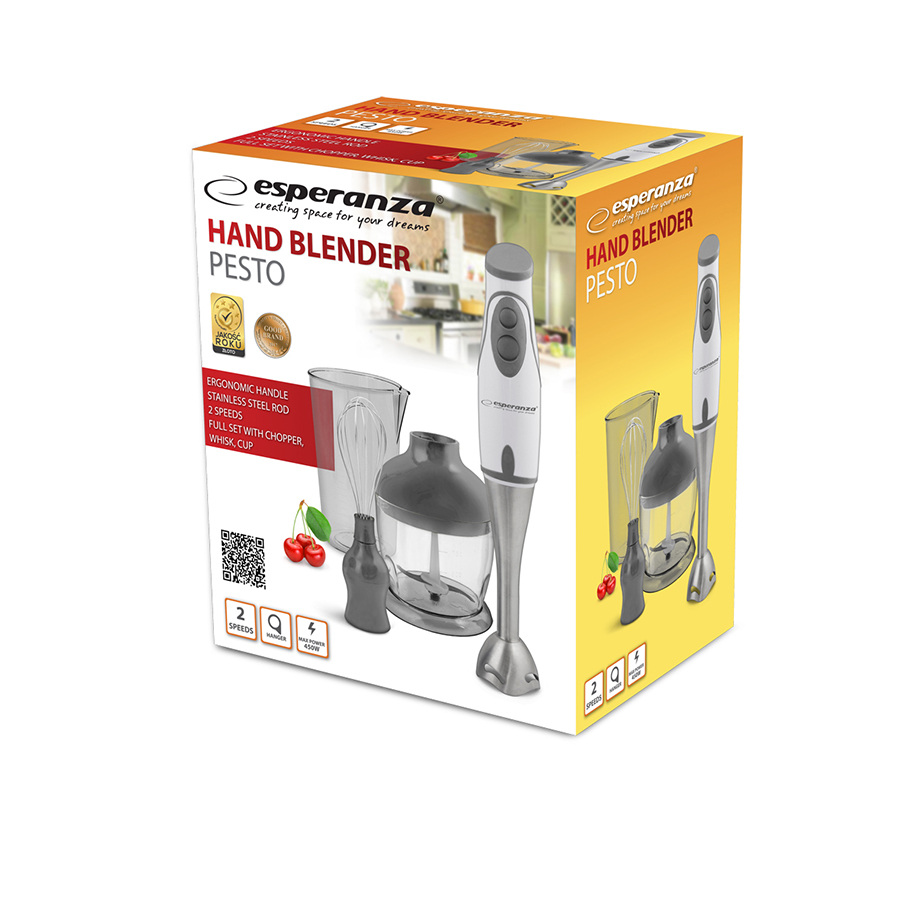 Blender Χειρός PESTO 450W Ανοξείδωτο Ατσάλι EKM003E | eLabstore.gr Blender Χειρός PESTO 450W Ανοξείδωτο Ατσάλι EKM003E | Οικιακά είδη | elabstore.gr