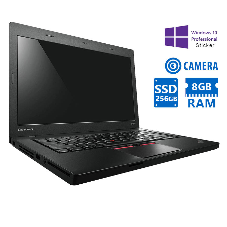 Lenovo (A-) ThinkpPad L450 i5-5300U/ 14"/ 8GB/ 256GB SSD/ No ODD/ Camera/ 10P Grade A- Refurbished Laptop | eLabstore.gr Lenovo (A-) ThinkpPad L450 i5-5300U/14"/8GB/256GB SSD/No ODD/Camera/10P Grade A- Refurbished Laptop | Refurbished | elabstore.gr