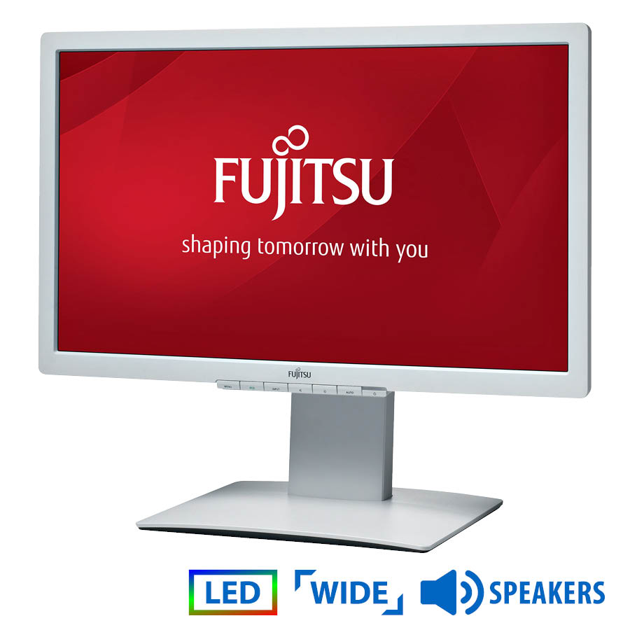 Used Monitor B23T LED/ Fujitsu/ 23"/ 1920x1080/ Wide/ White/ w/ Speakers/ Grade B/ D-SUB & DVI-D & DP | eLabstore.gr Used Monitor B23T LED/Fujitsu/23"/1920x1080/Wide/White/w/Speakers/Grade B/D-SUB & DVI-D & DP | Refurbished | elabstore.gr