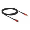 DELOCK καλώδιο Lightning σε 3.5mm 86587, 30AWG, 1.5m, μαύρο-κόκκινο | Αξεσουάρ κινητών | elabstore.gr