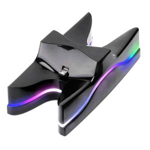 Docking station για φόρτιση 2x PS4 gamepads, RGB LED | Συνοδευτικά PC | elabstore.gr