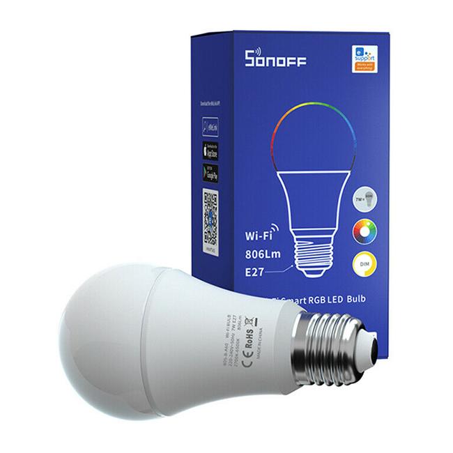 SONOFF smart λάμπα LED B05-B-A60, Wi-Fi, 9W, E27, 2700K-6500K, RGB | eLabstore.gr SONOFF smart λάμπα LED B05-B-A60, Wi-Fi, 9W, E27, 2700K-6500K, RGB | Φωτισμός | elabstore.gr