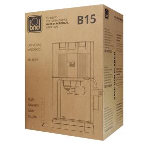BRIEL μηχανή espresso B15, 20 bar, μαύρη, 10 χρόνια εγγύηση | Οικιακές & Προσωπικές Συσκευές | elabstore.gr