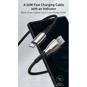 BASEUS καλώδιο USB σε USB Type-C CATSD-N01, 66W, 2m, μαύρο | Αξεσουάρ κινητών | elabstore.gr