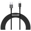 BASEUS καλώδιο USB σε USB Type-C CATYS-A01, 66W, 2m, μαύρο | Αξεσουάρ κινητών | elabstore.gr