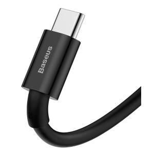 BASEUS καλώδιο USB σε USB Type-C CATYS-A01, 66W, 2m, μαύρο | Αξεσουάρ κινητών | elabstore.gr