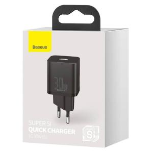 BASEUS φορτιστής τοίχου CCSUP-J01, USB Type-C, Super Si IC, 30W, μαύρος | eLabstore.gr BASEUS φορτιστής τοίχου CCSUP-J01, USB Type-C, Super Si IC, 30W, μαύρος | Αξεσουάρ κινητών | elabstore.gr