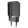 BASEUS φορτιστής τοίχου CCSUP-J01, USB Type-C, Super Si IC, 30W, μαύρος | Αξεσουάρ κινητών | elabstore.gr