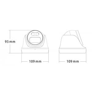 LONGSE υβριδική κάμερα CMSAHTC200FEHW, 2.8mm, 1/3" CMOS 2/5MP, LED 25m | Κλειστό Κύκλωμα CCTV | elabstore.gr