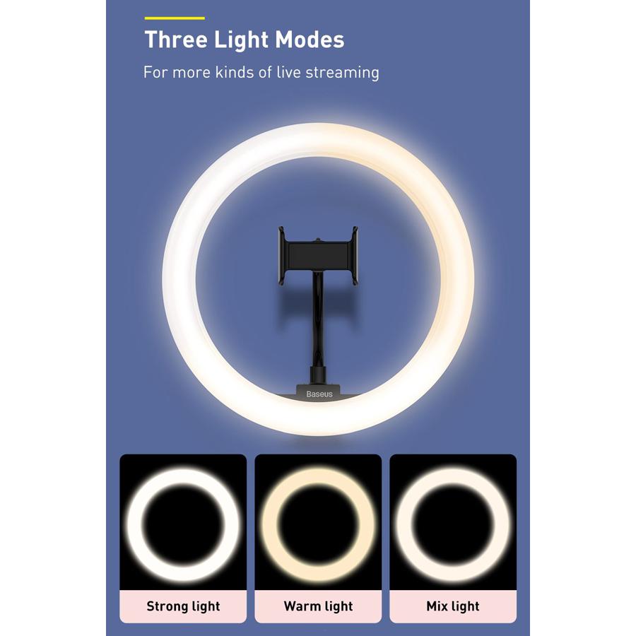 BASEUS φωτιστικό δαχτυλίδι LED CRZB12-B01, 12", χωρίς τρίποδα, μαύρο | eLabstore.gr BASEUS φωτιστικό δαχτυλίδι LED CRZB12-B01, 12", χωρίς τρίποδα, μαύρο | Αξεσουάρ κινητών | elabstore.gr
