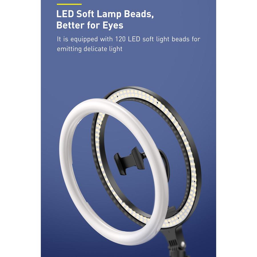 BASEUS φωτιστικό δαχτυλίδι LED CRZB12-B01, 12", χωρίς τρίποδα, μαύρο | eLabstore.gr BASEUS φωτιστικό δαχτυλίδι LED CRZB12-B01, 12", χωρίς τρίποδα, μαύρο | Αξεσουάρ κινητών | elabstore.gr