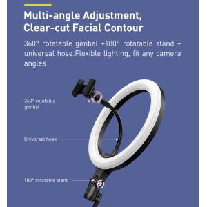 BASEUS φωτιστικό δαχτυλίδι LED CRZB12-B01, 12", χωρίς τρίποδα, μαύρο | eLabstore.gr BASEUS φωτιστικό δαχτυλίδι LED CRZB12-B01, 12", χωρίς τρίποδα, μαύρο | Αξεσουάρ κινητών | elabstore.gr