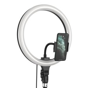 BASEUS φωτιστικό δαχτυλίδι LED CRZB12-B01, 12", χωρίς τρίποδα, μαύρο | Αξεσουάρ κινητών | elabstore.gr