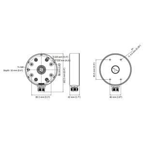 HIKVISION βάση κάμερας DS-1280ZJ-DM21, μεταλλική, λευκή | Κλειστό Κύκλωμα CCTV | elabstore.gr