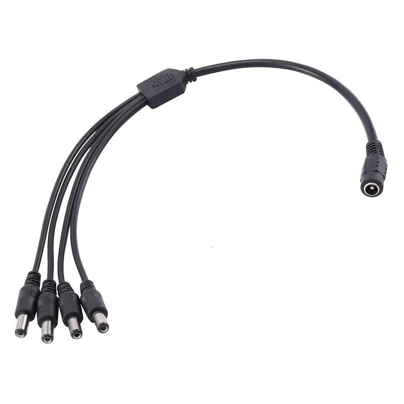 FOLKSAFE splitter DC1F4M, 1 θηλυκό σε 4 αρσενικά, 5.5x2.1mm, 4τμχ | eLabstore.gr FOLKSAFE splitter DC1F4M, 1 θηλυκό σε 4 αρσενικά, 5.5x2.1mm, 4τμχ | Κλειστό Κύκλωμα CCTV | elabstore.gr