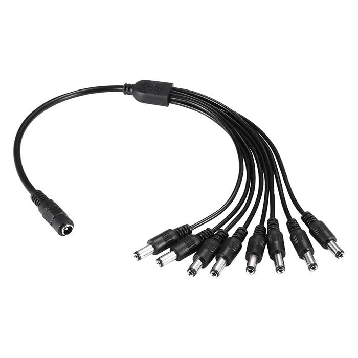 FOLKSAFE splitter DC1F8M, 1 θηλυκό σε 8 αρσενικά, 5.5x2.1mm, 4τμχ | eLabstore.gr FOLKSAFE splitter DC1F8M, 1 θηλυκό σε 8 αρσενικά, 5.5x2.1mm, 4τμχ | Κλειστό Κύκλωμα CCTV | elabstore.gr