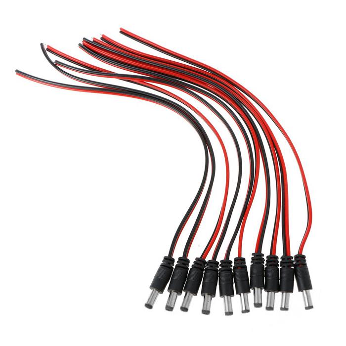 FOLKSAFE καλώδιο FS-DCPIGTAIL-M με αρσενικό βύσμα 5.5x2.1mm, 10τμχ | eLabstore.gr FOLKSAFE καλώδιο FS-DCPIGTAIL-M με αρσενικό βύσμα 5.5x2.1mm, 10τμχ | Κλειστό Κύκλωμα CCTV | elabstore.gr