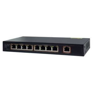 FOLKSAFE PoE Ethernet Switch FS-S1008EP-E, 8 Ports 10/100Mbps | Κλειστό Κύκλωμα CCTV | elabstore.gr