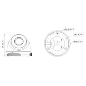 HIKVISION IP κάμερα HiWatch HWI-T221H, POE, 2.8mm, 2MP, IP67 | Κλειστό Κύκλωμα CCTV | elabstore.gr