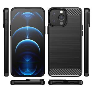 POWERTECH Θήκη Carbon MOB-1656 για iPhone 13 Pro Max, μαύρη | Αξεσουάρ κινητών | elabstore.gr