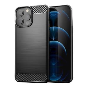 POWERTECH Θήκη Carbon MOB-1656 για iPhone 13 Pro Max, μαύρη | Αξεσουάρ κινητών | elabstore.gr