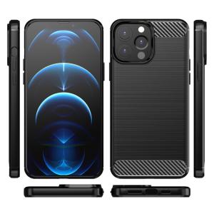 POWERTECH Θήκη Carbon MOB-1657 για iPhone 13 Pro, μαύρη | Αξεσουάρ κινητών | elabstore.gr
