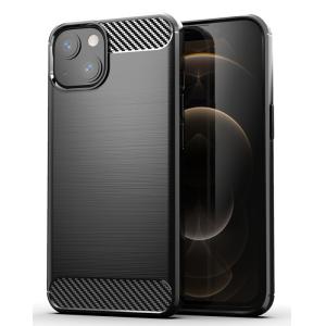 POWERTECH Θήκη Carbon MOB-1658 για iPhone 13, μαύρη | Αξεσουάρ κινητών | elabstore.gr