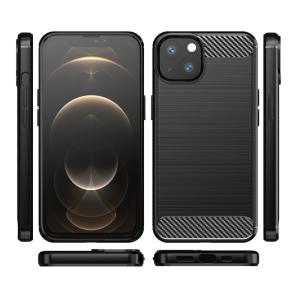 POWERTECH Θήκη Carbon MOB-1659 για iPhone 13 mini, μαύρη | Αξεσουάρ κινητών | elabstore.gr