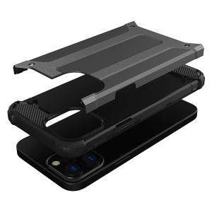 POWERTECH Θήκη Hybrid Armor MOB-1660 για iPhone 13 Pro Max, γκρι | Αξεσουάρ κινητών | elabstore.gr