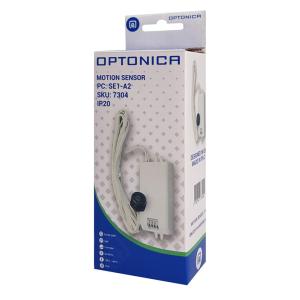 OPTONICA αισθητήρας κίνησης 7304, 180°, 5cm, IP20, λευκός | Φωτισμός | elabstore.gr