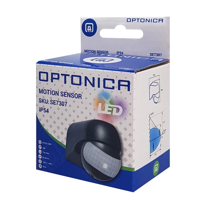 OPTONICA αισθητήρας κίνησης 7307, 180°, 12m, IP54, μαύρος | eLabstore.gr OPTONICA αισθητήρας κίνησης 7307, 180°, 12m, IP54, μαύρος | Φωτισμός | elabstore.gr