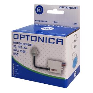 OPTONICA αισθητήρας κίνησης 7309, 120°, 6m, IP65, λευκός | Φωτισμός | elabstore.gr