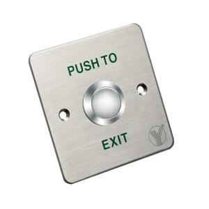 YLI ELECTRONIC χωνευτό μπουτόν PBK-810C, 86 x 86mm, 3Α, ασημί | Access Control | elabstore.gr