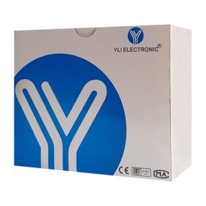 YLI ELECTRONIC χωνευτό μπουτόν PBK-814C με LED, 86 x 86mm, 3Α, ασημί | Access Control | elabstore.gr