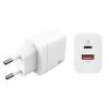 SILICON POWER φορτιστής τοίχου QM15, USB & USB Type-C, QC3.0 18W, λευκός | eLabstore.gr SILICON POWER φορτιστής τοίχου QM15, USB & USB Type-C, QC3.0 18W, λευκός | Αξεσουάρ κινητών | elabstore.gr