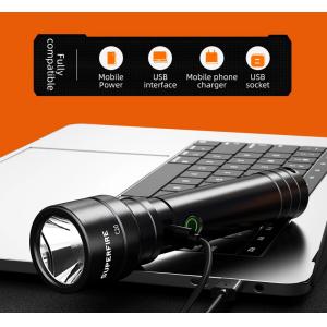 SUPFIRE φορητός φακός C20, 15W, 1500Lm, 500m, 4000mAh | Φωτισμός | elabstore.gr