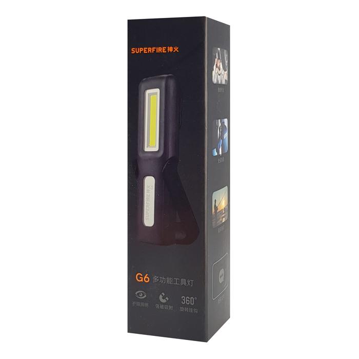 SUPFIRE φακός εργασίας G6 με εμπρόσθιο & πλαϊνό LED, CREE XPE LED & COB | eLabstore.gr SUPFIRE φακός εργασίας G6 με εμπρόσθιο & πλαϊνό LED, CREE XPE LED & COB | Φωτισμός | elabstore.gr