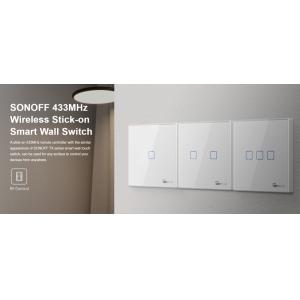 SONOFF smart διακόπτης T2EU3C-RF 433MHz, αφής, τριπλός, λευκός | Εργαλεία | elabstore.gr