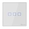 SONOFF smart διακόπτης T2EU3C-RF 433MHz, αφής, τριπλός, λευκός | Εργαλεία | elabstore.gr