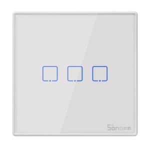 SONOFF smart διακόπτης T2EU3C-RF 433MHz, αφής, τριπλός, λευκός | Εργαλεία | elabstore.gr
