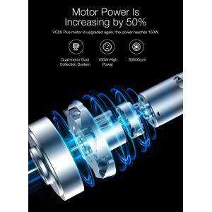 DEERMA φορητή ηλεκτρική σκούπα VC20 Plus, 160W, 0.6L, 80dB, 8kPa, λευκή | Οικιακές & Προσωπικές Συσκευές | elabstore.gr