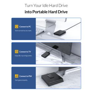 ORICO εξωτερική θήκη για 2.5" HDD 2520U3, USB 3.0, 5Gbps, 4TB, λευκή | Συνοδευτικά PC | elabstore.gr