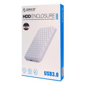 ORICO εξωτερική θήκη για 2.5" HDD 2520U3, USB 3.0, 5Gbps, 4TB, λευκή | Συνοδευτικά PC | elabstore.gr