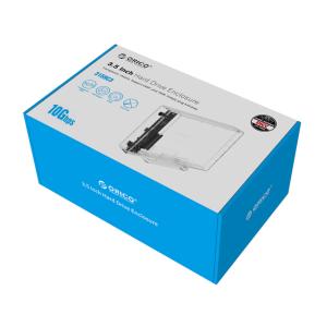 ORICO εξωτερική θήκη για 3.5" HDD 3159C3, USB 3.1, 10Gbps, 12TB, διάφανη | Συνοδευτικά PC | elabstore.gr