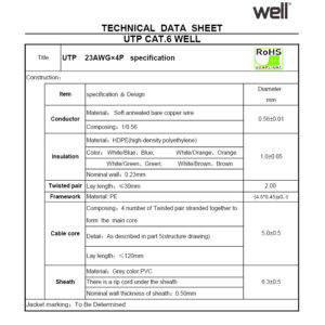 UTP CAT-6 305m Μονόκλωνο Pull Out Box Well UTP6-CU-305-WL | Δικτυακά & Τηλεφωνίας | elabstore.gr
