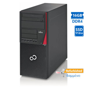 Fujitsu P956 Tower i7-6700/16GB DDR4/512GB SSD/DVD-RW/10P Grade A+ Refurbished PC | Refurbished | elabstore.gr