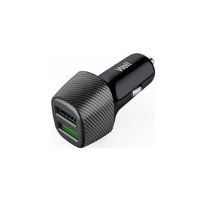 Well Universal 2χUSB Fast Car Charger 5V/2.4A Μαύρος PSUP-USBCQ25401BK-WL | Περιφερειακά | elabstore.gr