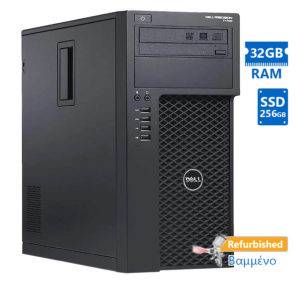 Dell Precision T1700 Tower Xeon E3-1220v3(4-Cores)/32GB DDR3/256GB SSD/DVD/Nvidia 4GB/DVD/8P Grade A | Refurbished | elabstore.gr